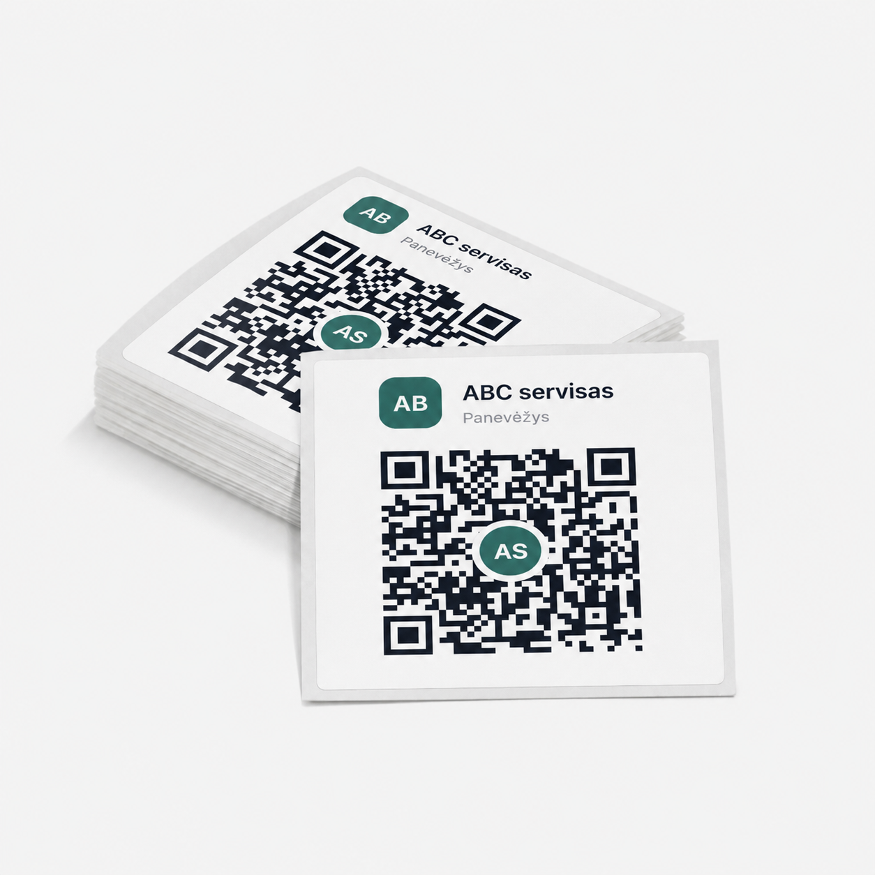 20× didesnių QR lipdukų